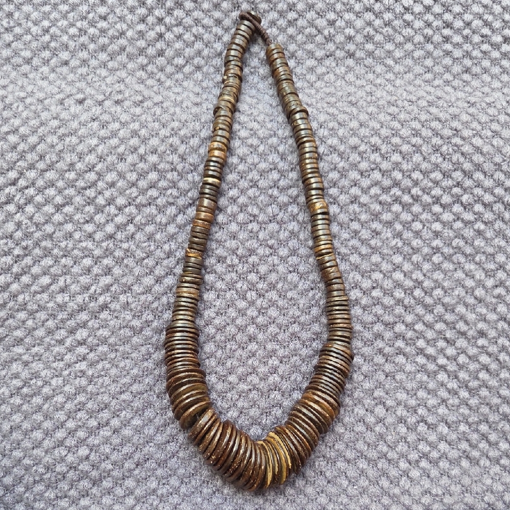 Elegant Brown Beaded Necklace
